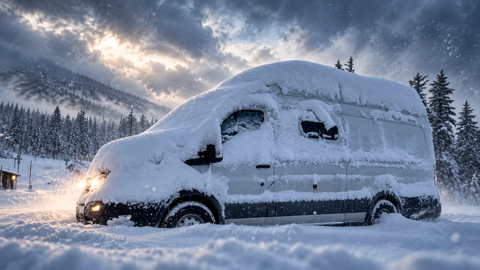 Winter Storm Survival in a Van