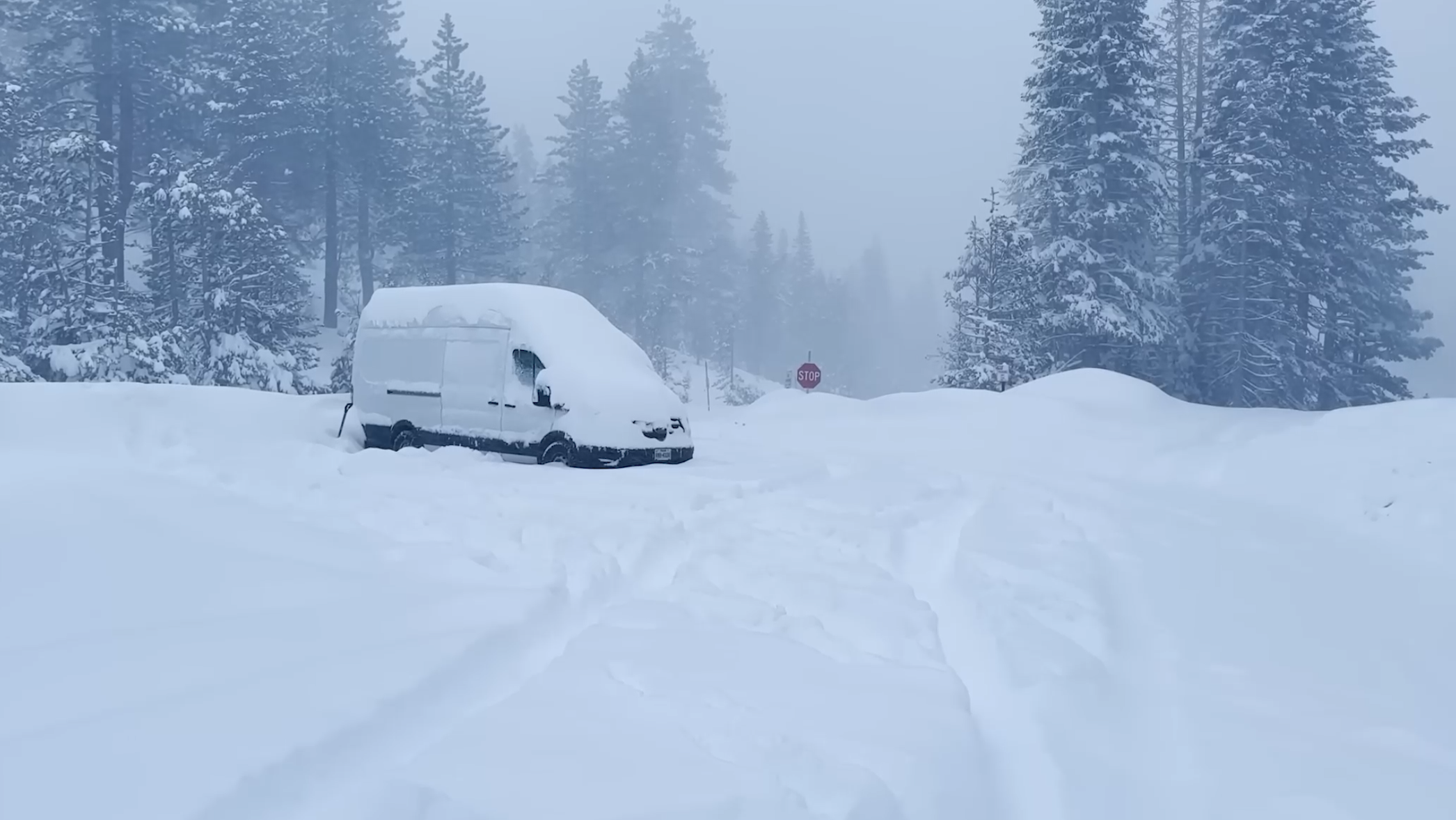 Surviving a Blizzard in a Van - Winter Van Camping